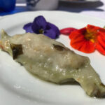Turla ripieno patate formaggio fiori