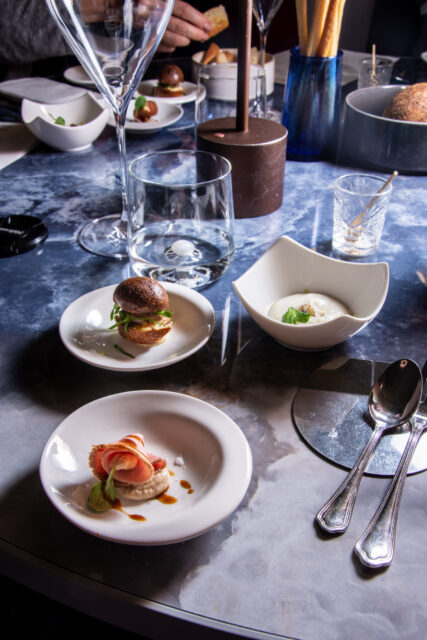 3 piattini aperitivo del Santo Bevitore