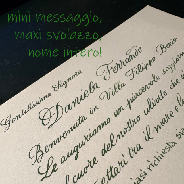 MINI calligrafia Villa Filippo Berio